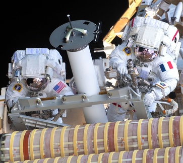 ISS - EVA iROSA Installation