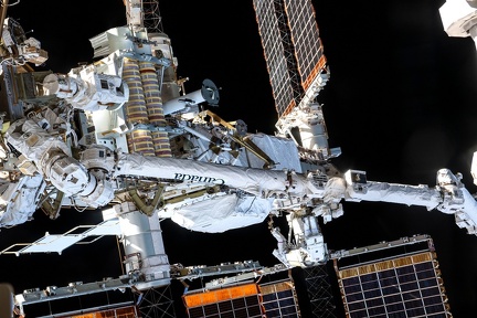 ISS - EVA iROSA Installation