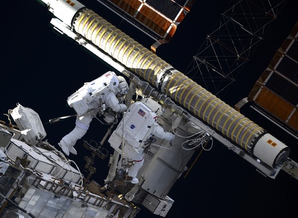 ISS - EVA iROSA Installation
