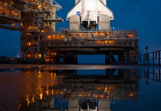 Space Shuttle Atlantis auf der Startrampe