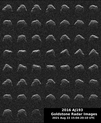 die Oberfläche des Asteroiden 2016 AJ193