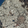Spanische Gewächshäuser von der ISS aus gesehen