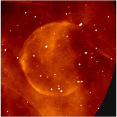 Ein kugelförmiger Supernova-Überrest