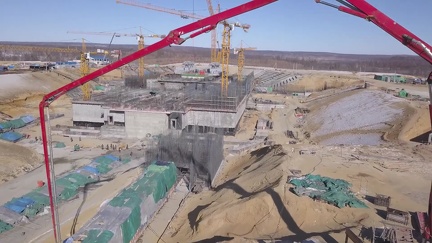 Kabel-Betankungs Turm, Montage