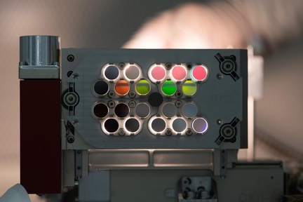 Die Farbfilteranordnung für das Coronagraph-Instrument