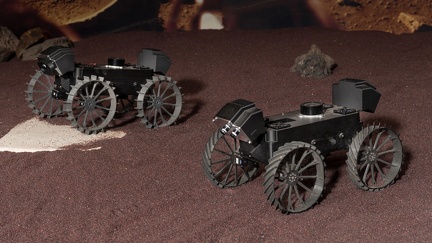 CADRE Rover-Prototypen fahren in Formation