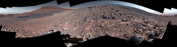 Curiositys Blicke auf den Gediz Vallis Ridge